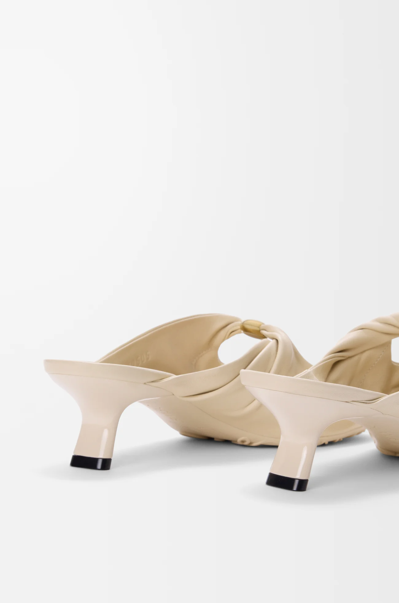 LOEWE Pebble Soft mule in nappa lambskin Dough