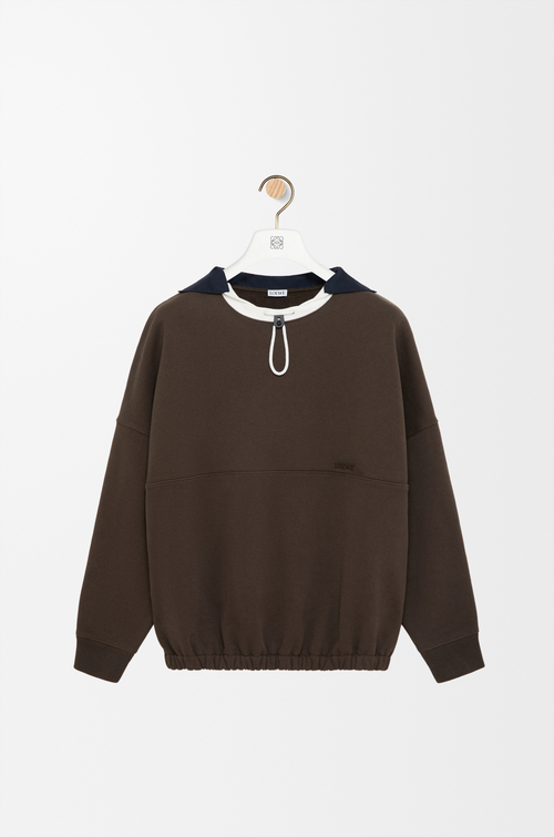 LOEWE Sweatshirt in cotton Brown