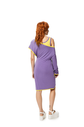 LOEWE Cut-out mini dress in viscose Violet plp_rd