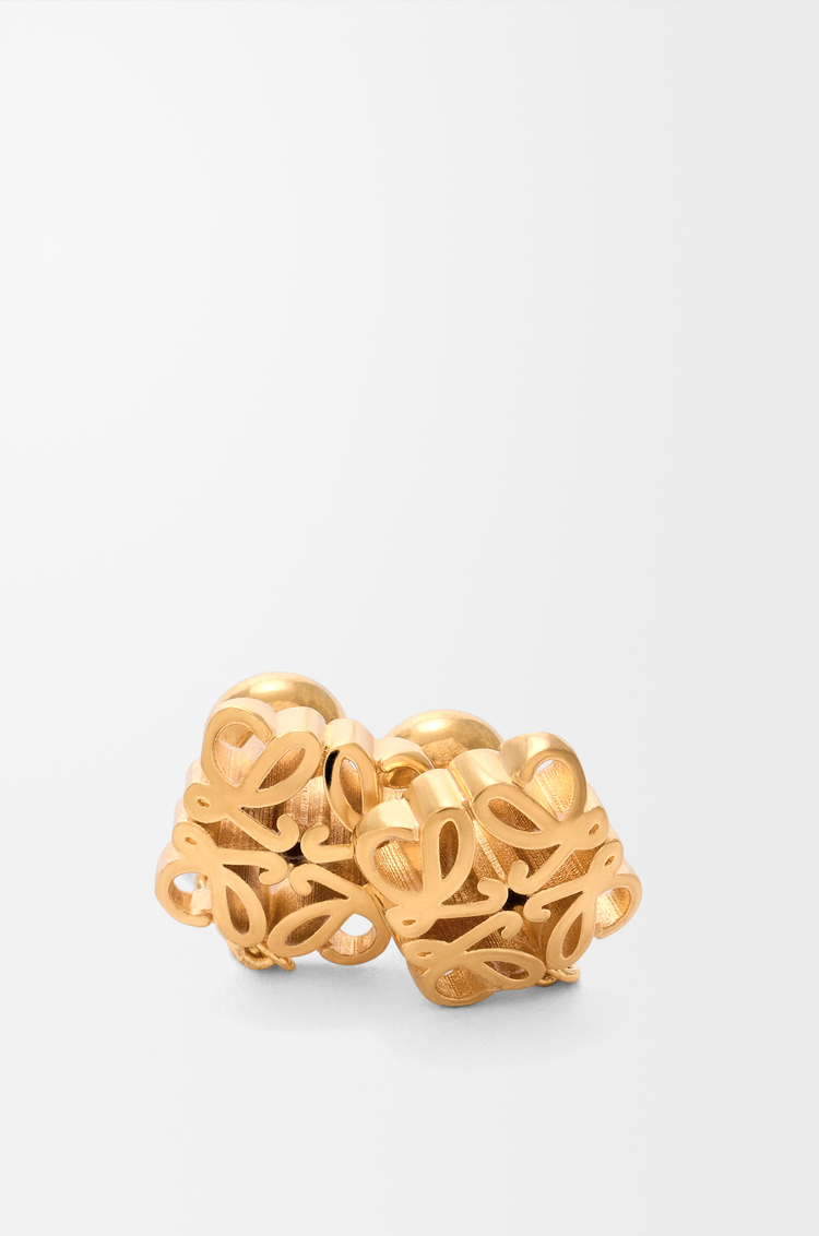 LOEWE Pendientes de cadena Anagram Bombé Dorado