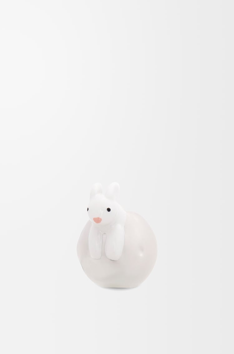 LOEWE Charm Bunny on the Moon Argent