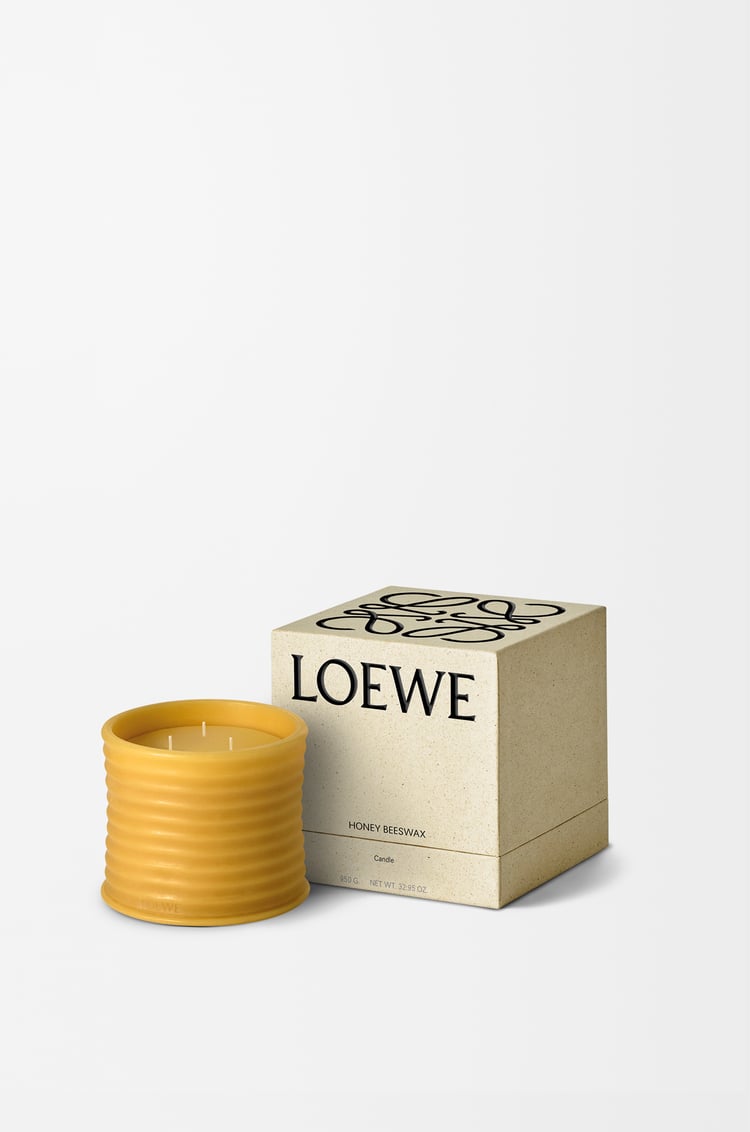 LOEWE Medium Honey beeswax candle Yellow