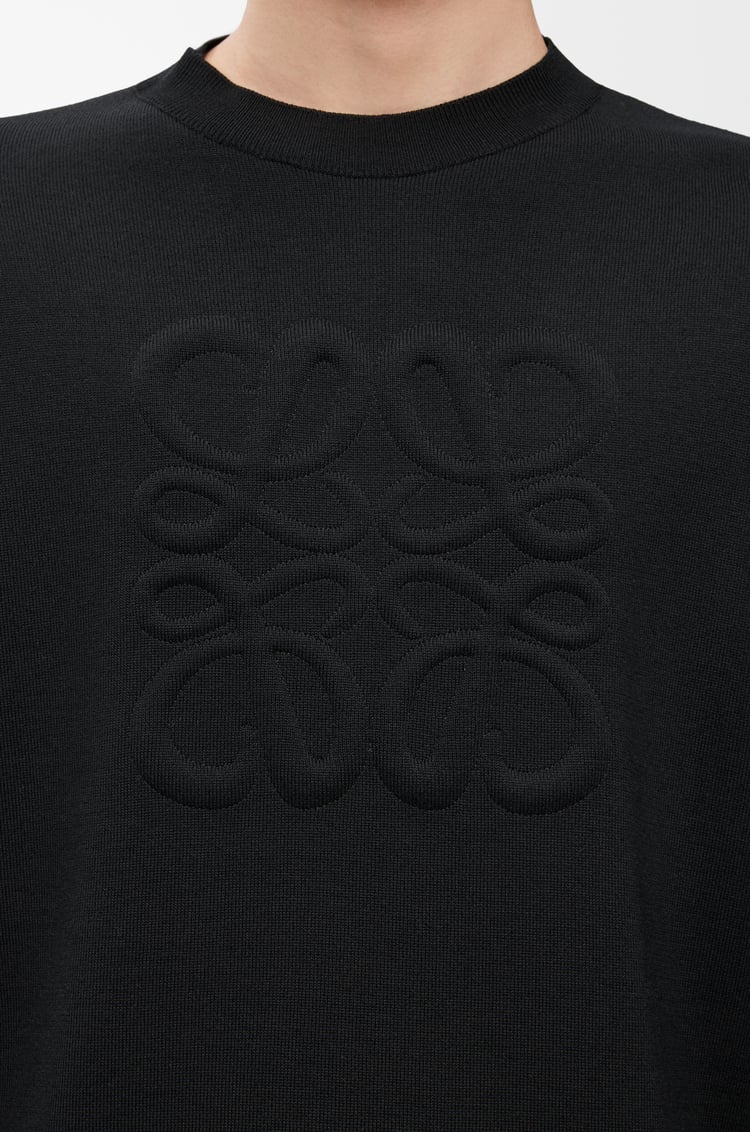 LOEWE Jersey Anagram en lana Negro