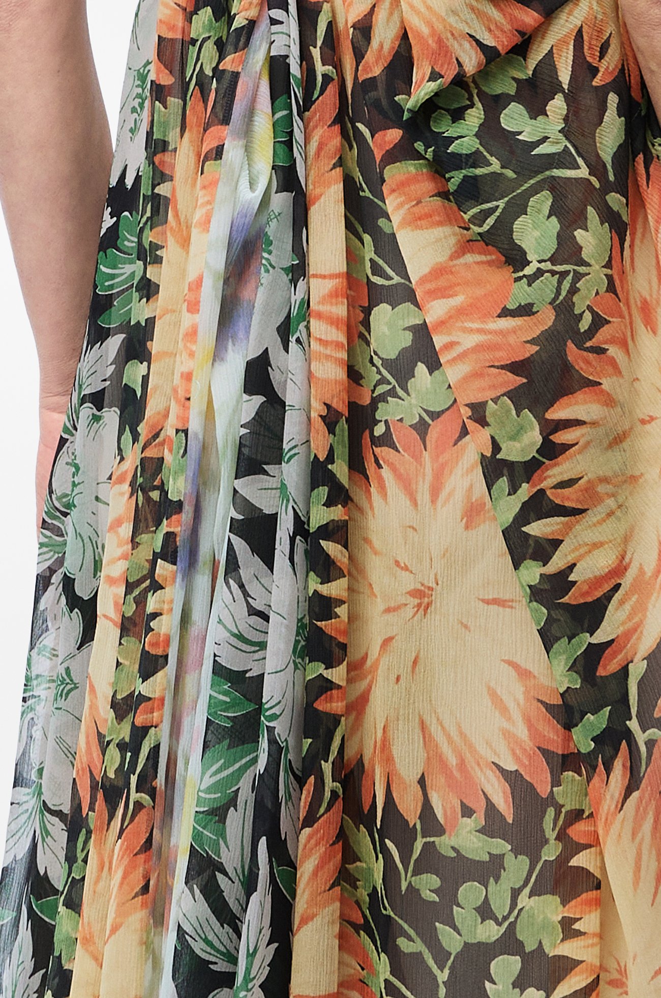 LOEWE Draped trousers in silk Multicolor plp_rd