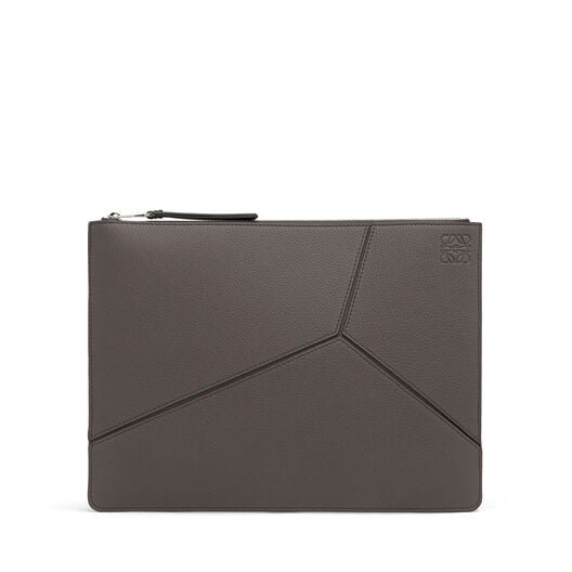 LOEWE Puzzle Pouch Plano Mediano Gris Oscuro/Negro LOEWE Puzzle Pouch Plano Mediano Gris Oscuro/Negro all
