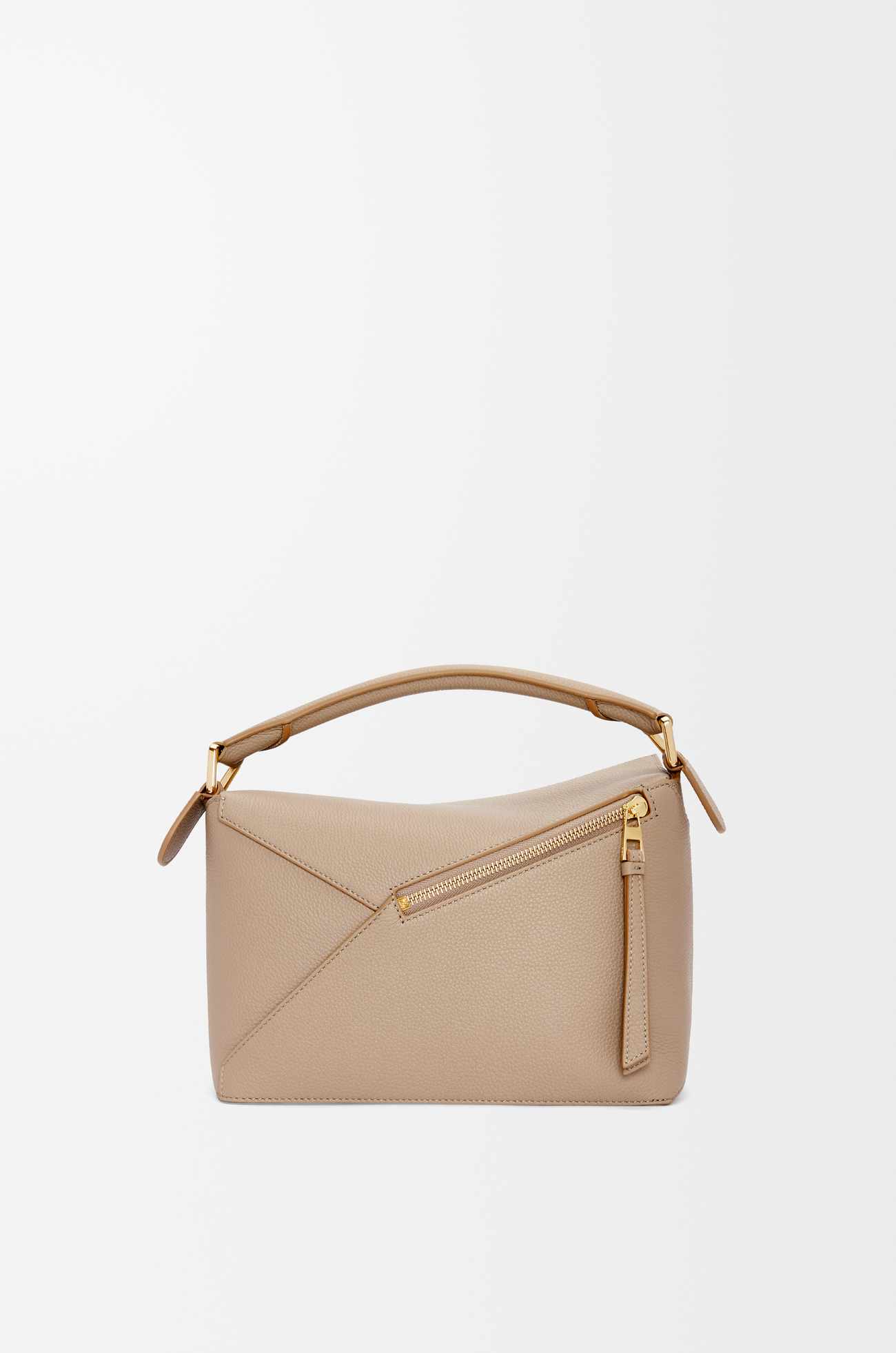LOEWE Bolso Puzzle pequeño en piel de ternera Arena