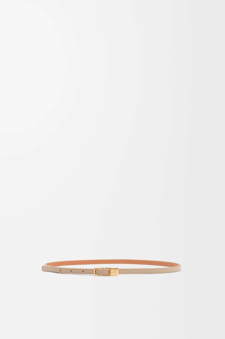 LOEWE Cinturón Amazona Padlock en piel de ternera Beige Empolvado/Dorado