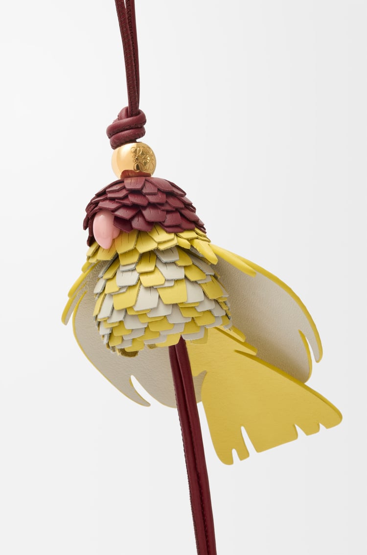 LOEWE Charm Bird en piel de ternera clásica Multicolor