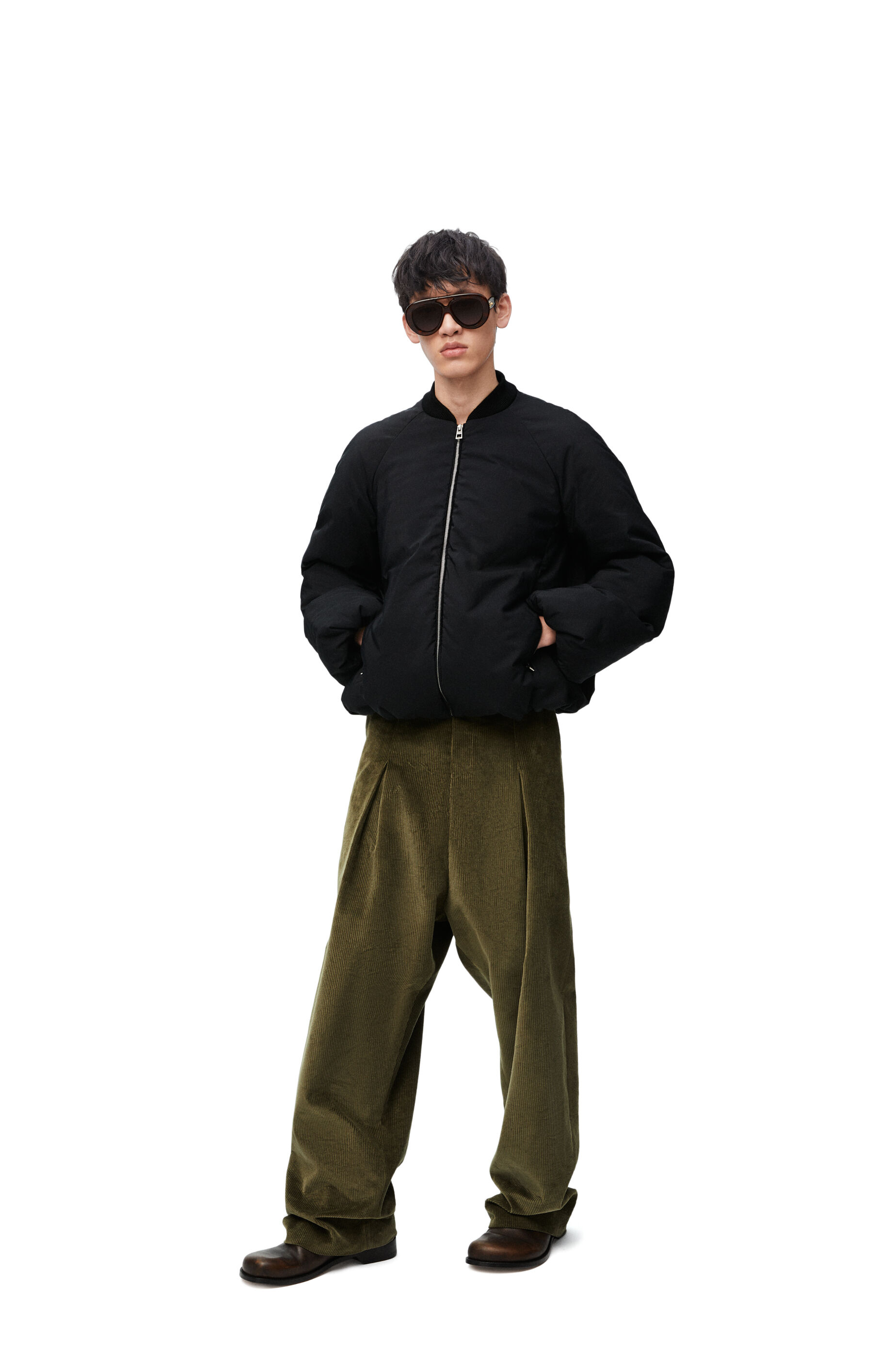 パデッド ボンバージャケット（テクニカルコットン） ブラック - LOEWE