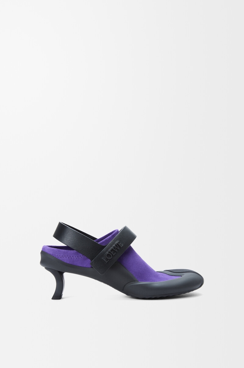 Dive slingback in stretch suede by LOEWE