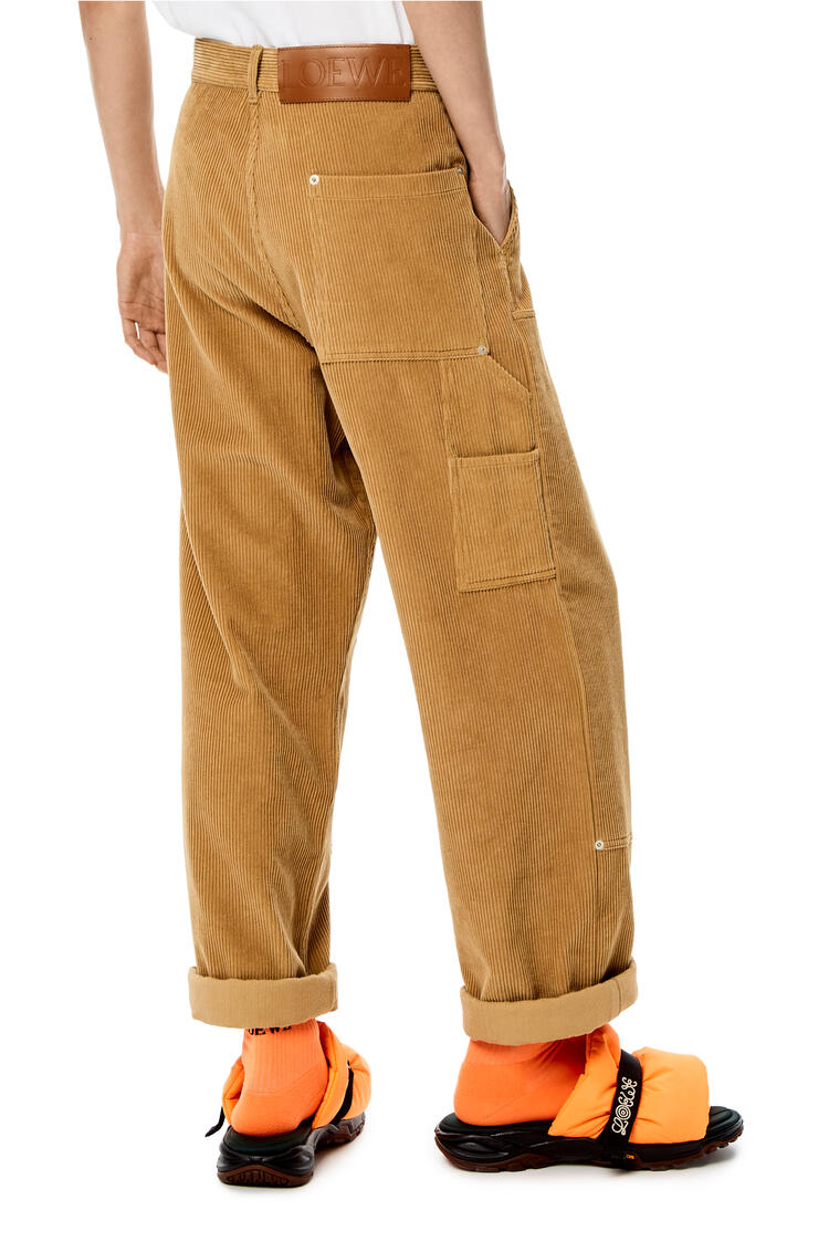 LOEWE Corduroy patch trousers in cotton Beige pdp_rd