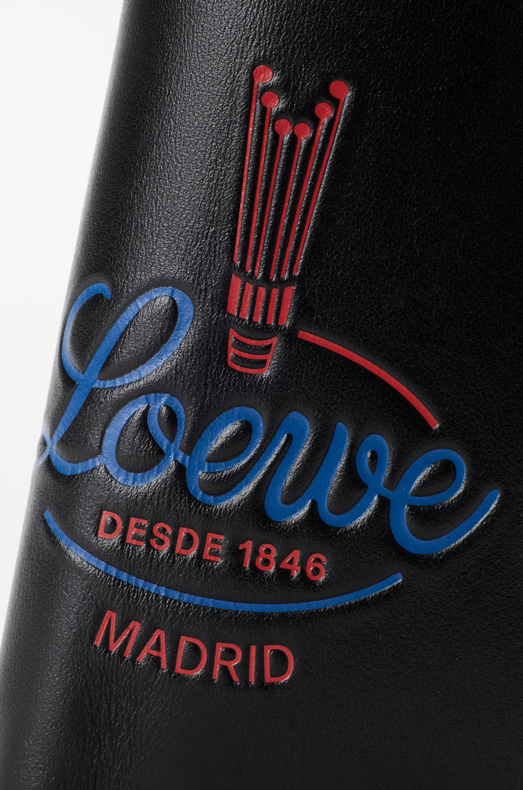 LOEWE スリム コンパクト ウォレット（シャイニーカーフ） ブラック