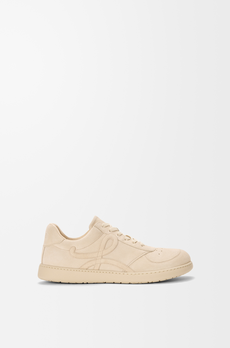 LOEWE Jambo sneaker in suede calfskin Oat Milk
