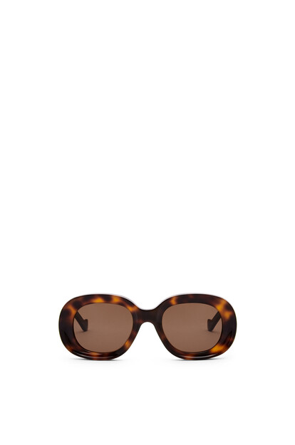 LOEWE Oval sunglasses in acetate 哈瓦那棕 plp_rd