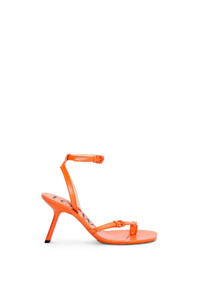 LOEWE Petal stiletto sandal in lambskin Orange
