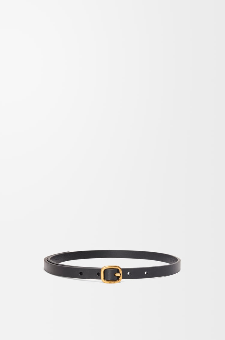 LOEWE Rounded soft belt in classic calfskin Black