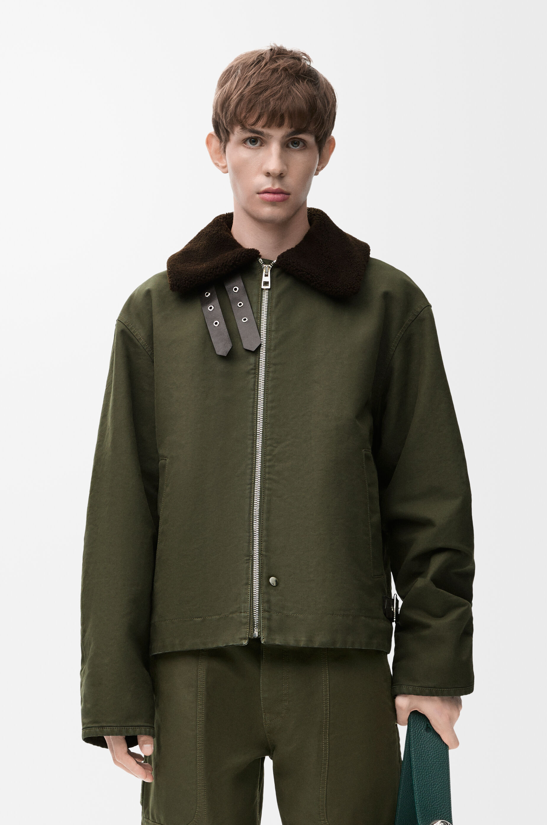 Jacket in cotton Green - LOEWE