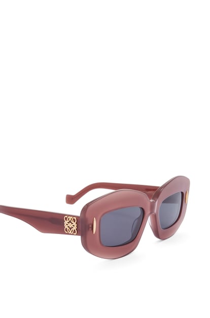 LOEWE Screen sunglasses in acetate Burgundy plp_rd