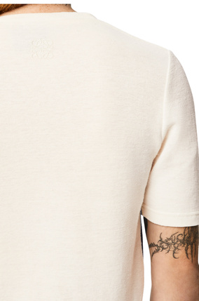 LOEWE Camiseta en algodón con estampado de surf Ecru/Marino plp_rd