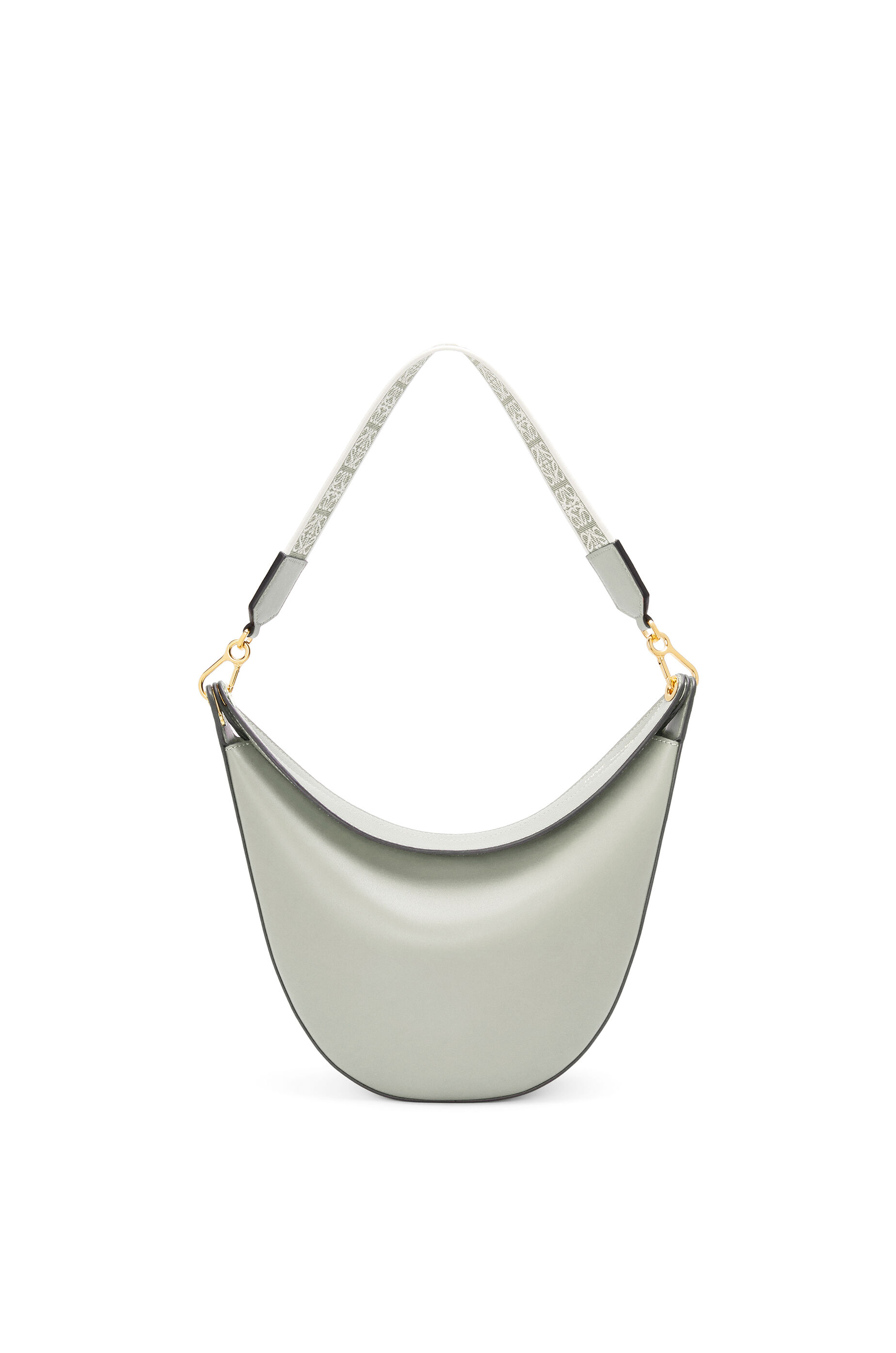 Bolso LOEWE Luna en piel de ternera satinada y jacquard Gris Ceniza - LOEWE