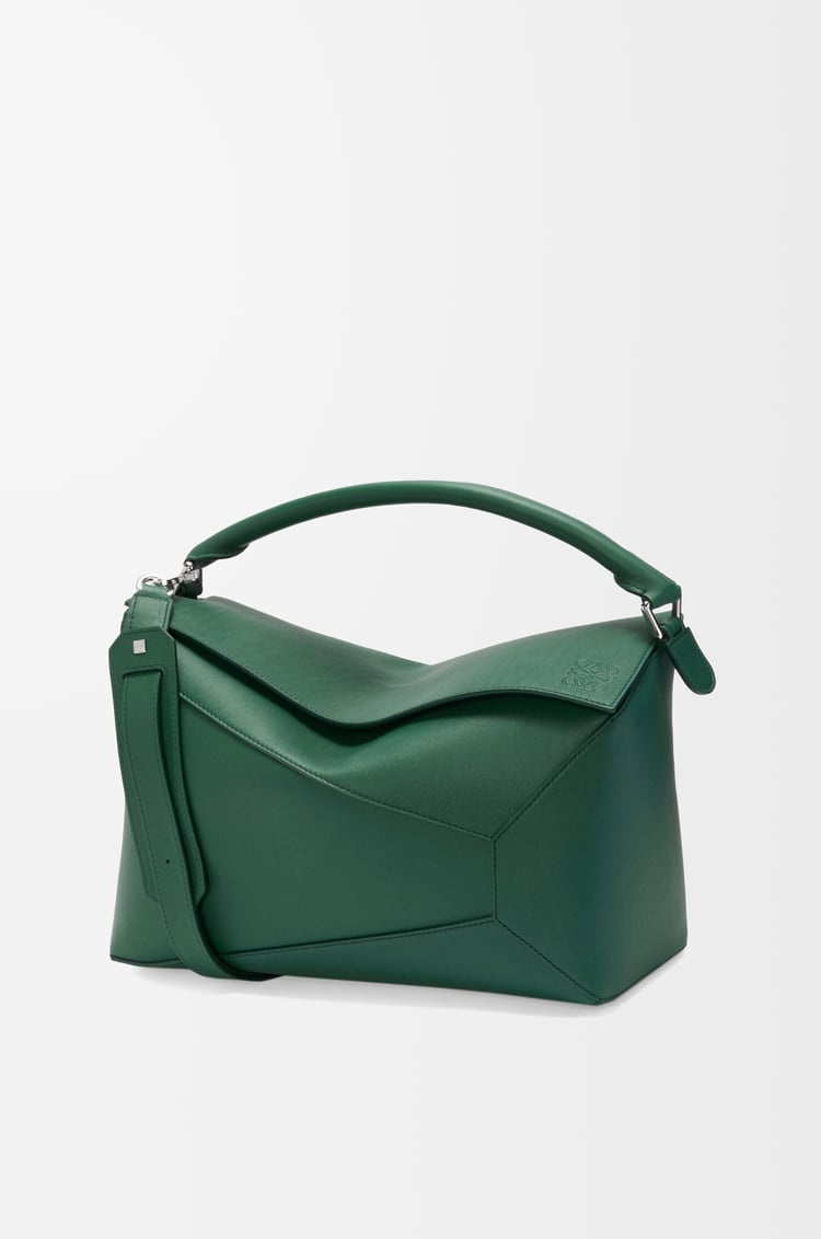LOEWE Large Puzzle Edge bag in classic calfskin Evergreen