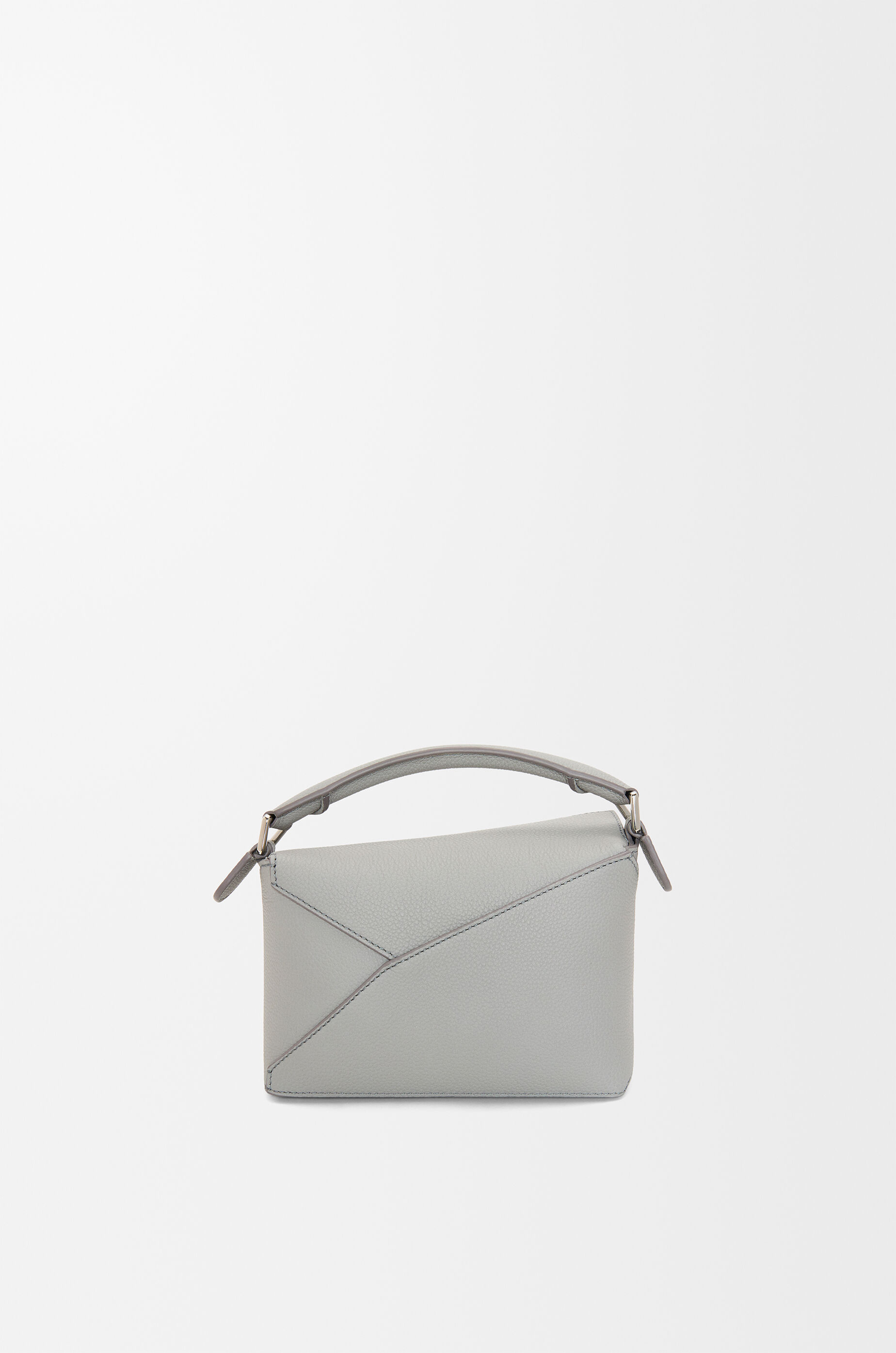 Mini Puzzle Edge bag in soft grained calfskin Grey - LOEWE