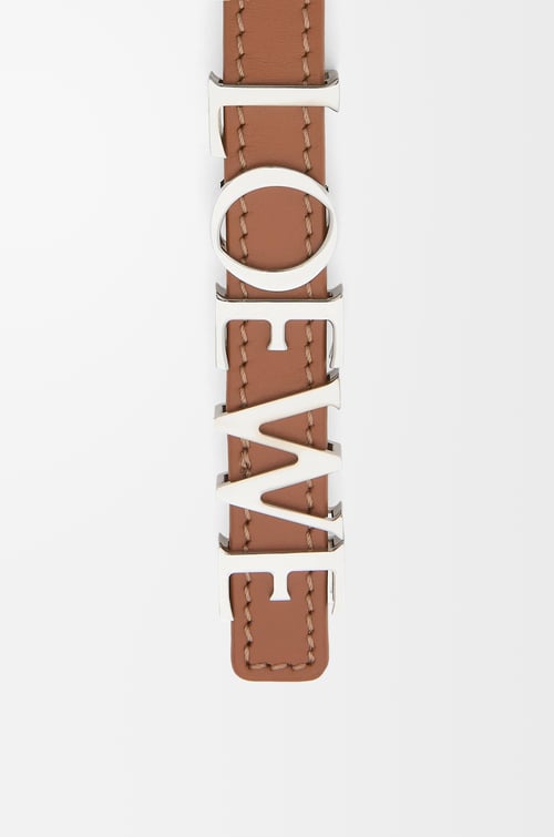 LOEWE Cinturón LOEWE en piel de ternera Bronceado/Paladio plp_rd