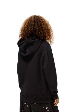 LOEWE Sudadera con capucha en algodón con bordado ratón Bô Negro/Multicolor plp_rd