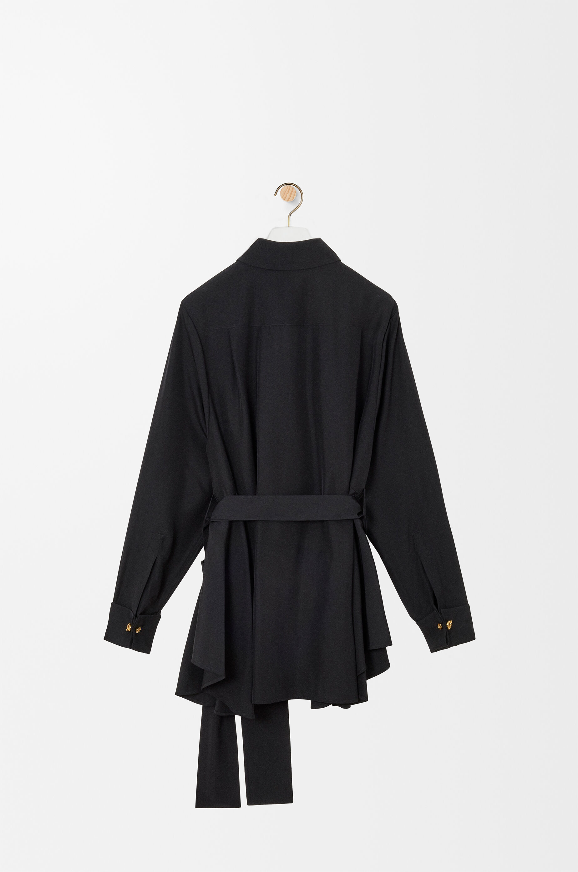 LOEWE シルクブラウス ベルテッド ブラウス(シルク) ブラック - LOEWE