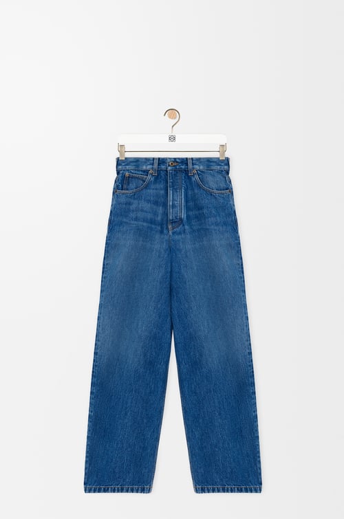 LOEWE 单宁布牛仔裤 复古蓝