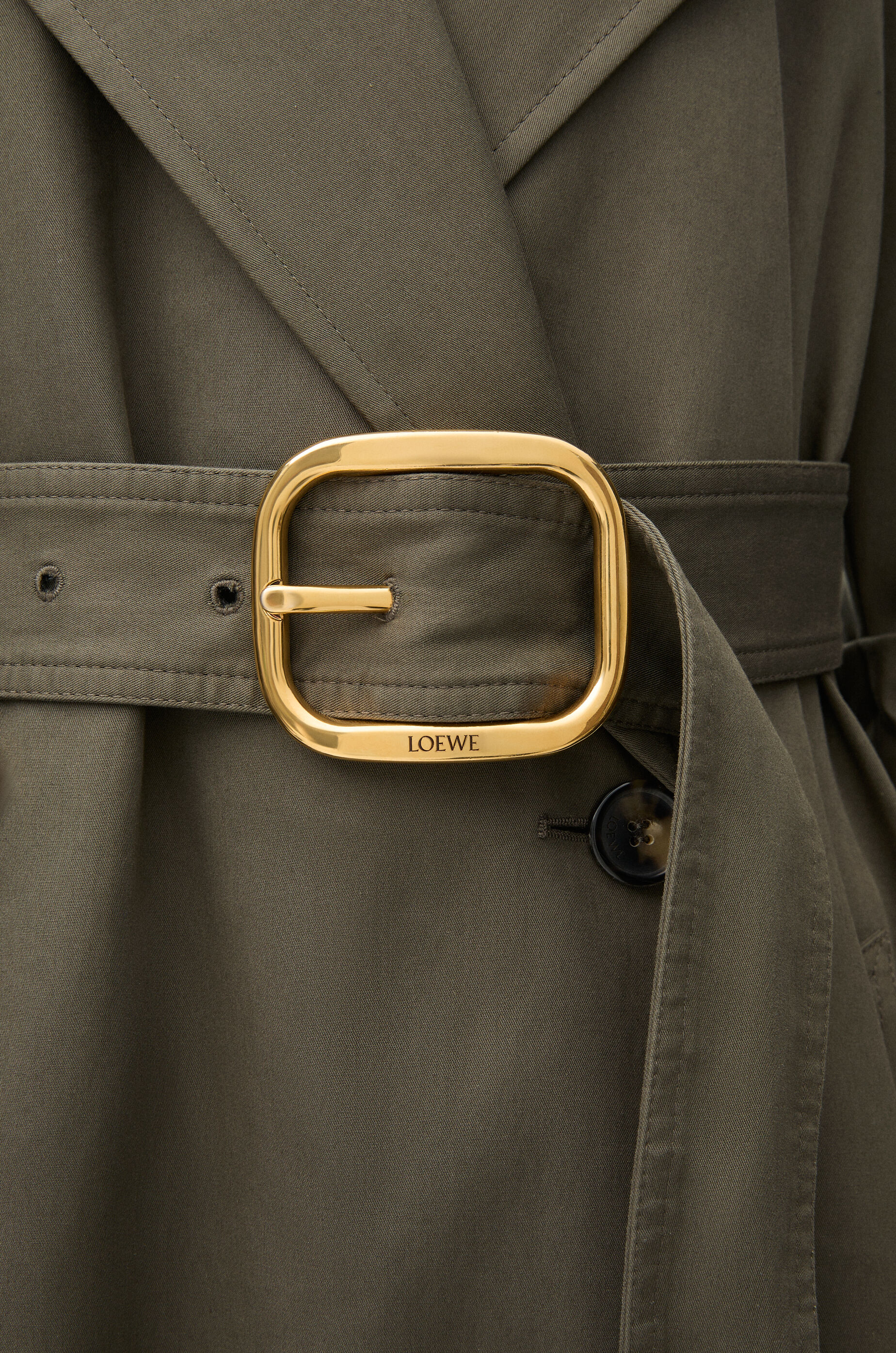 トレンチコート（コットン） グリーン - LOEWE