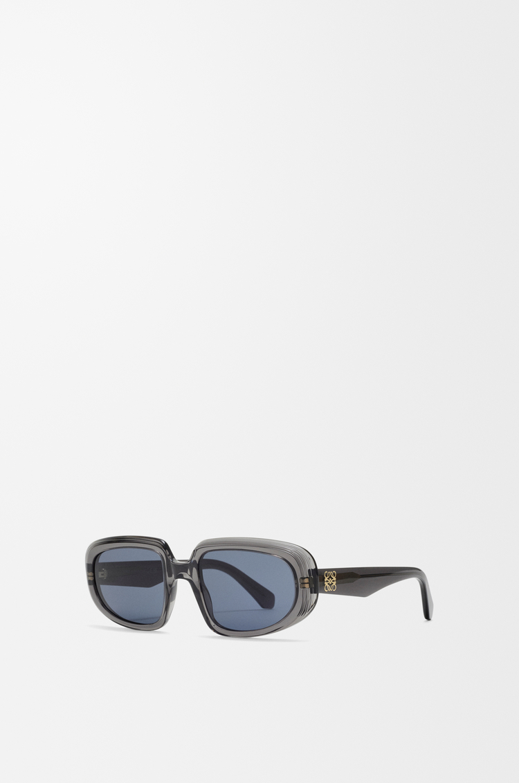 LOEWE Mini Anagram Steps Rectangular sunglasses Transparent Asphalt