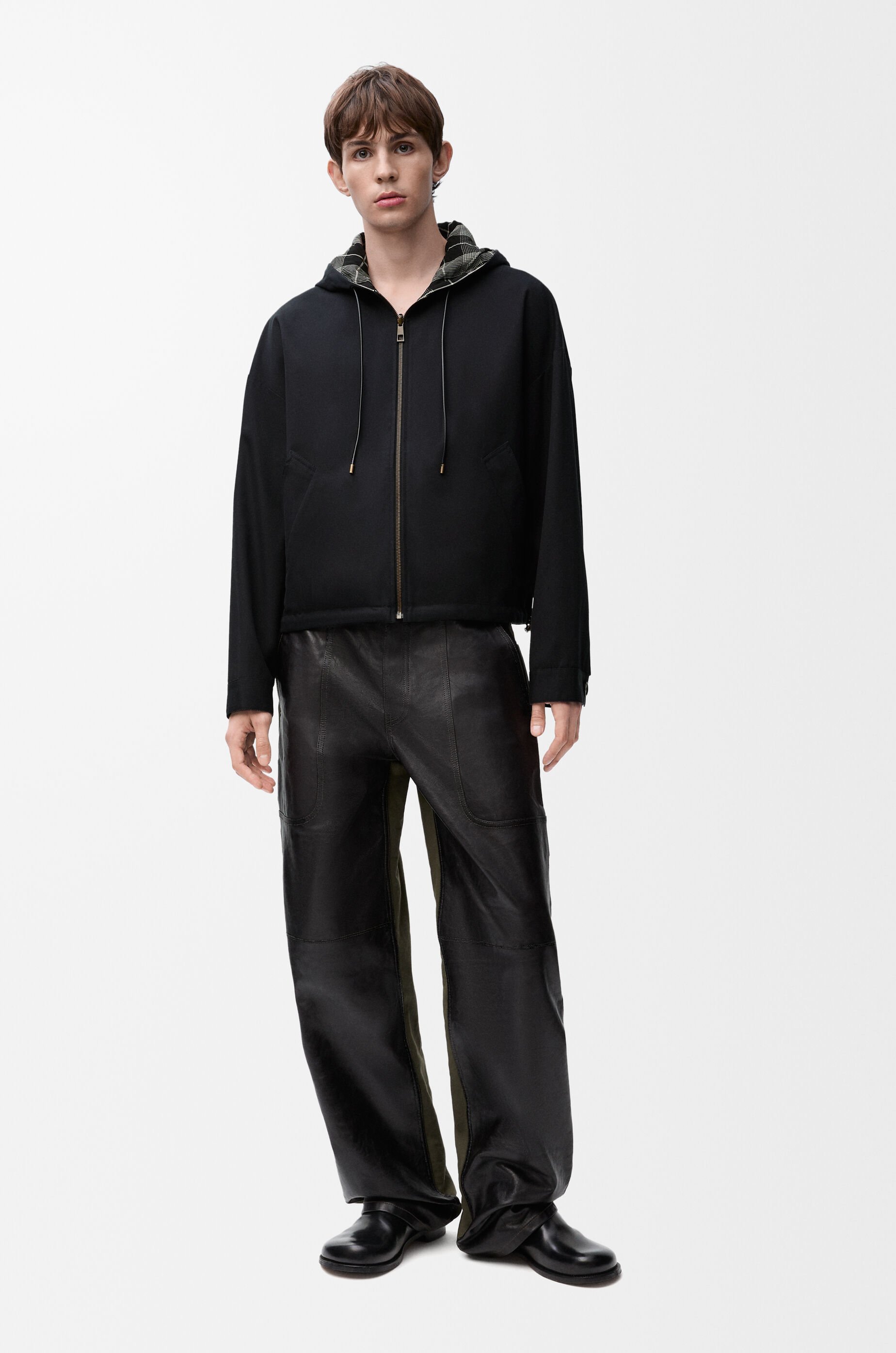 Reversible jacket in cotton and silk Black - LOEWE