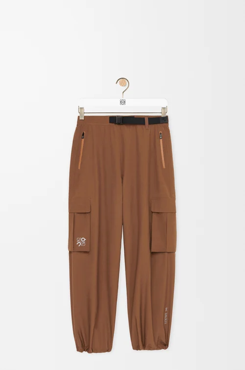 LOEWE Pantalon cargo en tissu technique Toffee