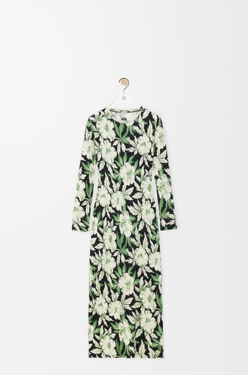 LOEWE Dress in silk and cotton Multicolor plp_rd