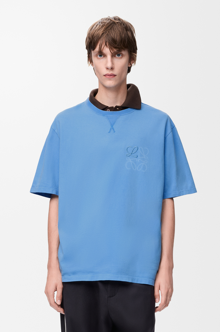 LOEWE 棉质宽松版型 T 恤 蓝色