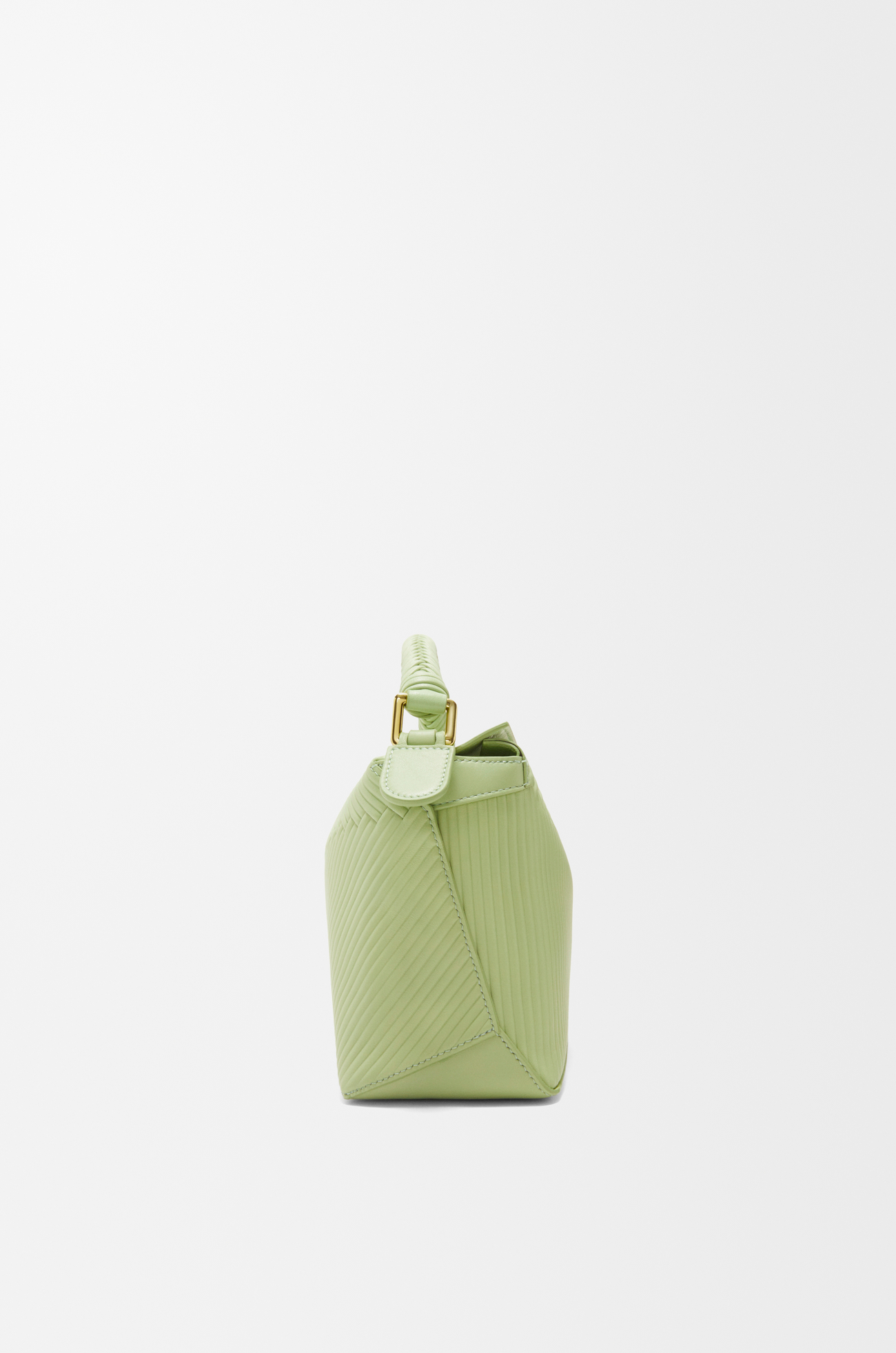 LOEWE Bolso Puzzle pequeño en piel de ternera Pera Claro