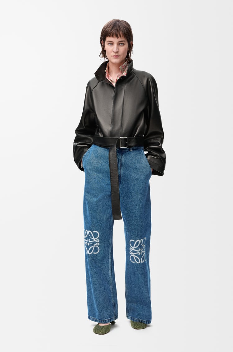 LOEWE Pantalón vaquero holgado Anagram en denim Azul Vaquero