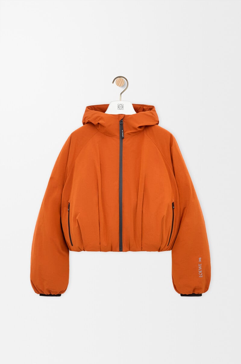 Cropped puffer jacket in technical shell by LOEWE