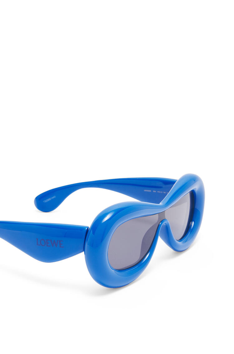 LOEWE Inflated mask sunglasses in acetate Ink Blue