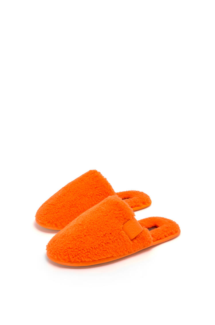 LOEWE Slippers en tejido polar Naranja Neon pdp_rd