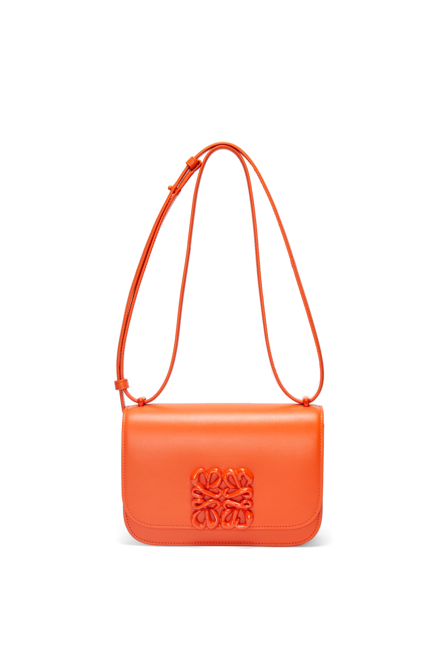 Small Goya bag in silk calfskin Orange - LOEWE