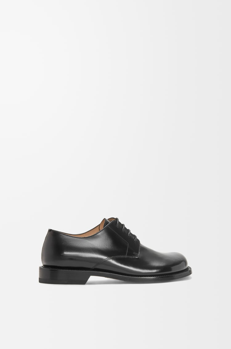 LOEWE Campo derby shoe in brushed calfskin Black