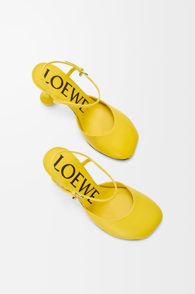 LOEWE Toy ankle strap pump in lambskin Dandelion