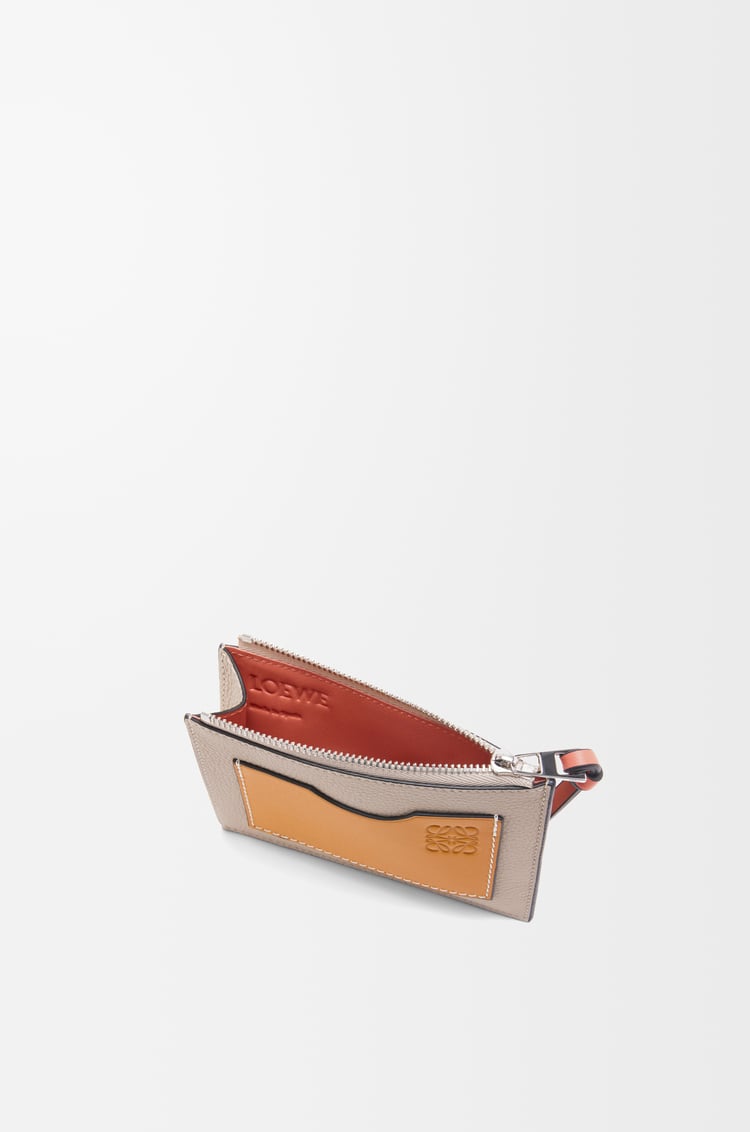 LOEWE スクエア コインカードホルダー ラージ（ソフトグレインカーフ） ライトオーツ/ハニー