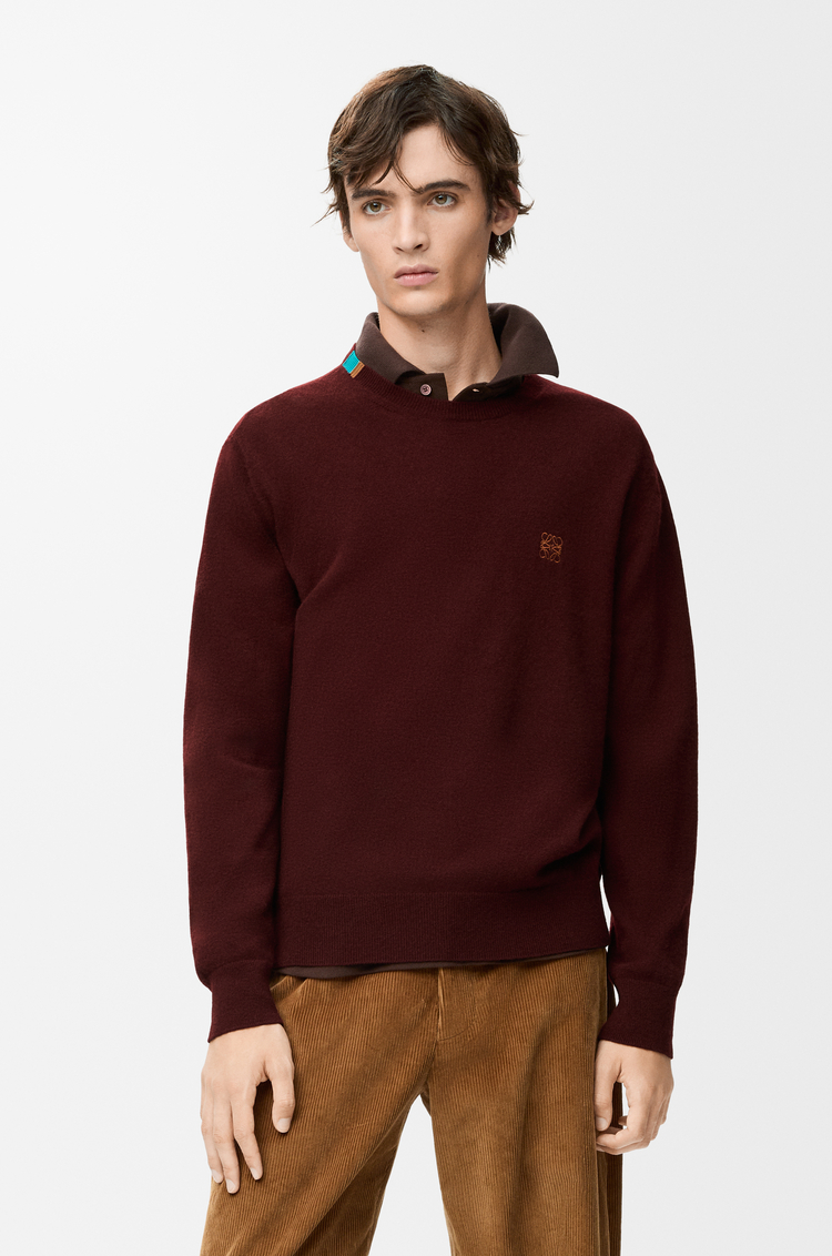 LOEWE Sweater in wool Burgundy