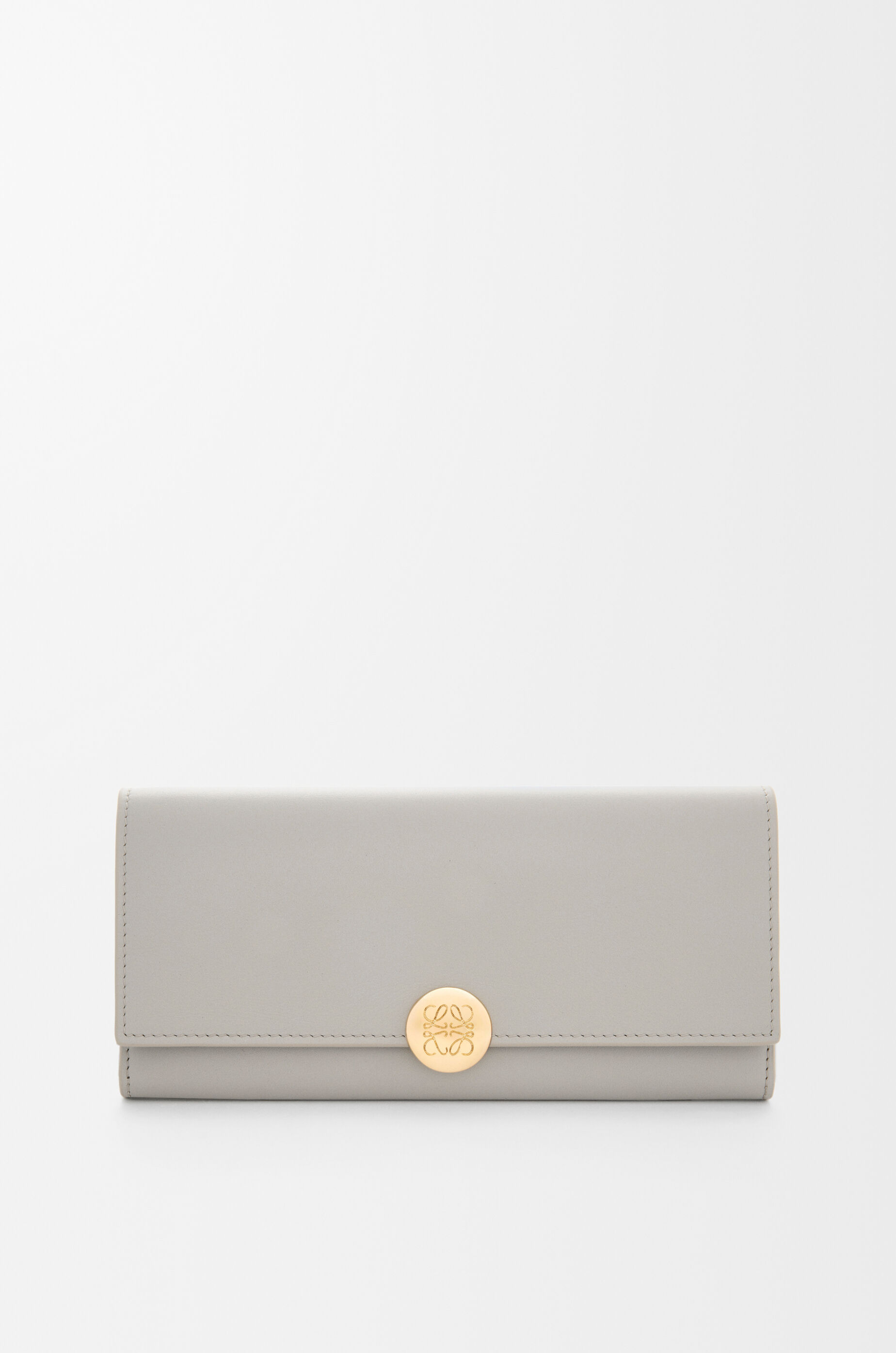 ロエベ  長財布　グレー ロエベ(LOEWE)ロエベ アナグラム ラウンド長財布 財布 メンズ