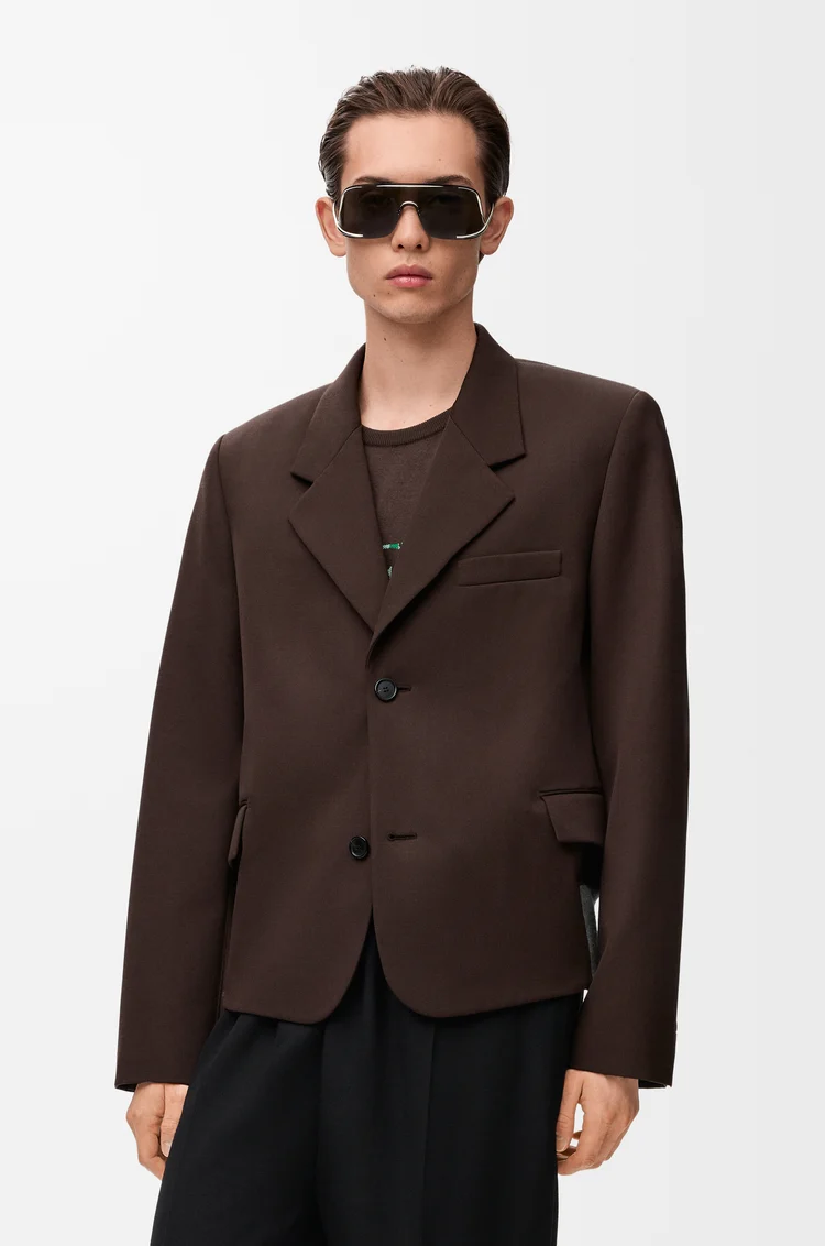 LOEWE Chaqueta en lana Marrón