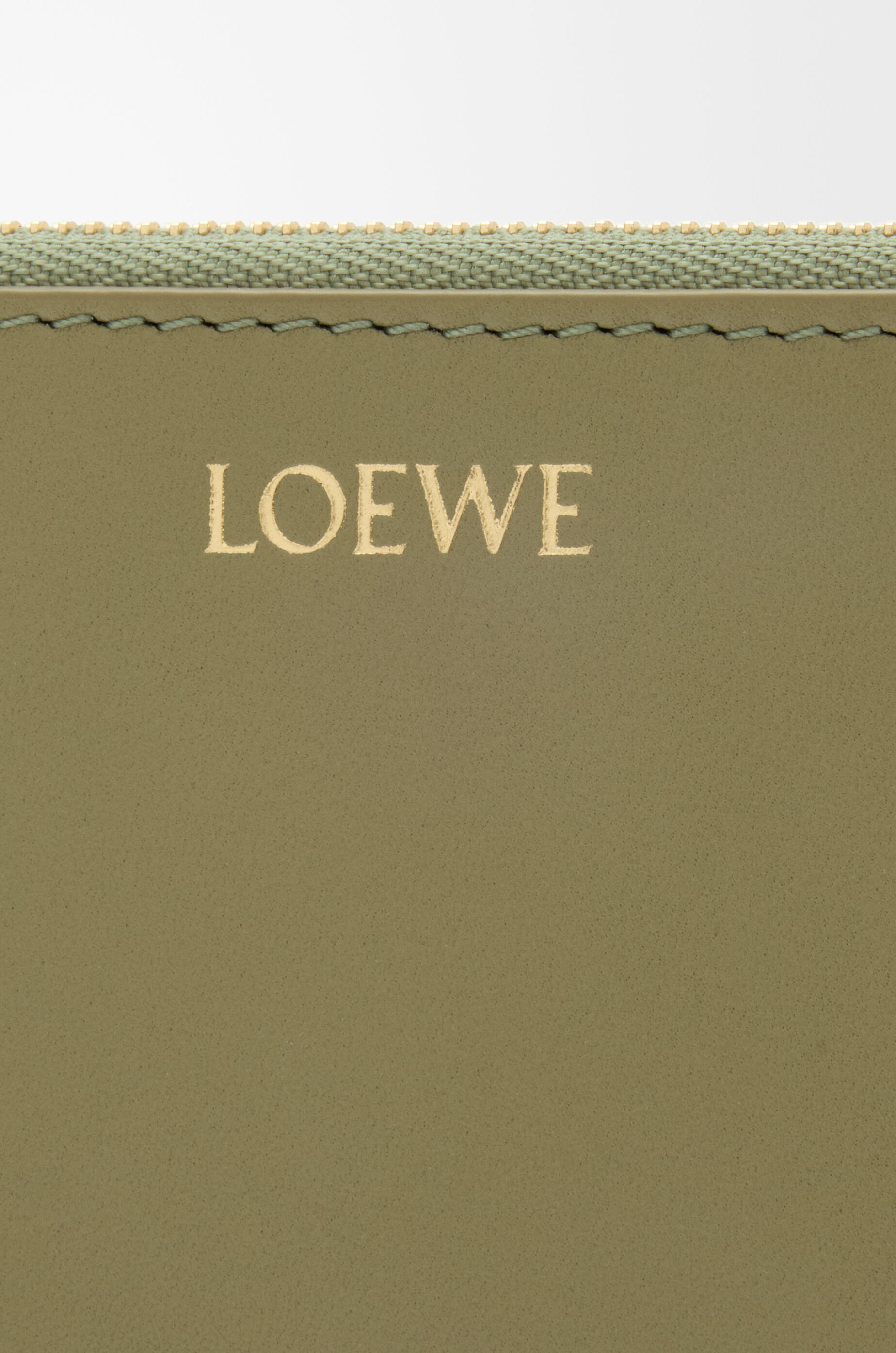 Knot coin cardholder in shiny nappa calfskin Green - LOEWE