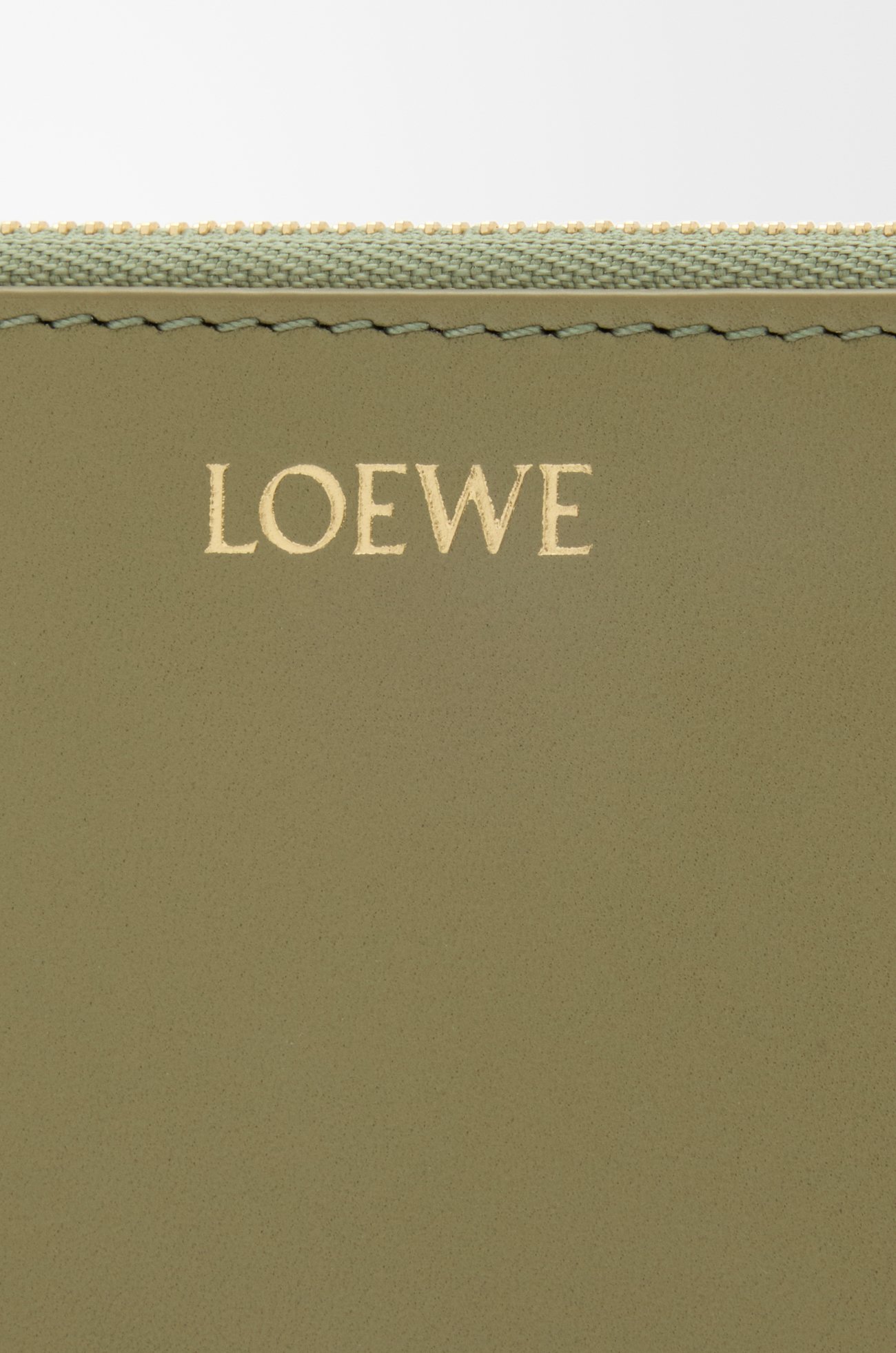 LOEWE Knot coin cardholder in shiny nappa calfskin Eucalyptus/Deep Navy